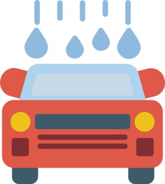 Car Wash Vector Icon Design