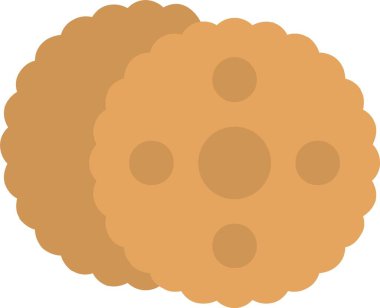 Bisküvi Vektörü Simgesi Tasarımı