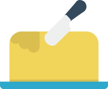 Tereyağı Vektörü Simgesi Tasarımı