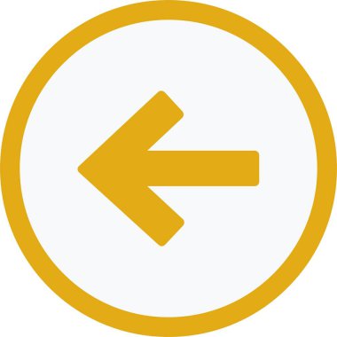 Sol ok vektör simgesi tasarım