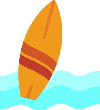 Surfboard Vector Icon Design