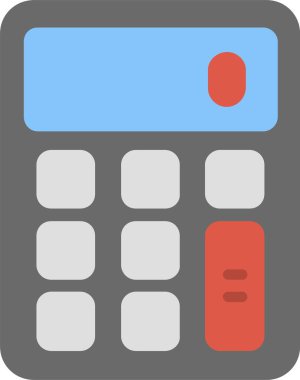 Hesap makinesi vektör simgesi tasarım