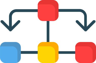 Flow Chart Vector Icon Design