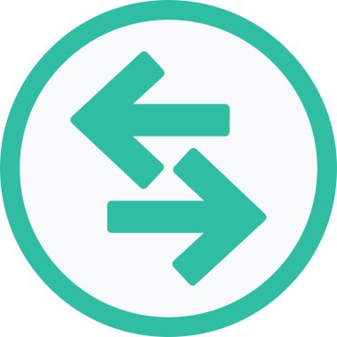 Sol Sağ Ok Vektör Simgesi Tasarımı