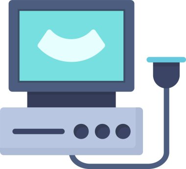 Ultrasound Machine  Vector Icon Design