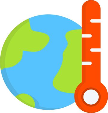 Global Warming Vector Icon Design clipart