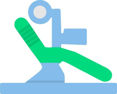 Dişçi Koltuğu Vektör Simgesi Tasarımı