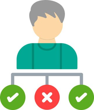 Decision Making Vector Icon Design