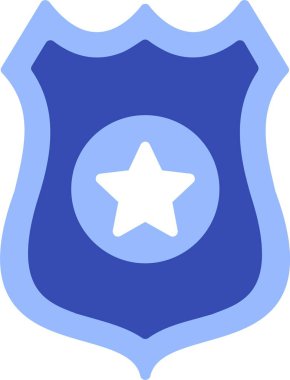 Polis Rozeti Vektör Simgesi Tasarımı