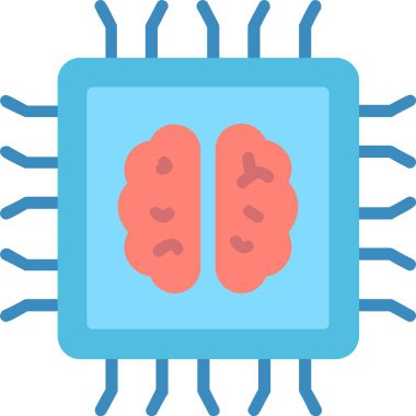 Yapay Zeka Vektör Satır Vektörü Simgesi Tasarımı