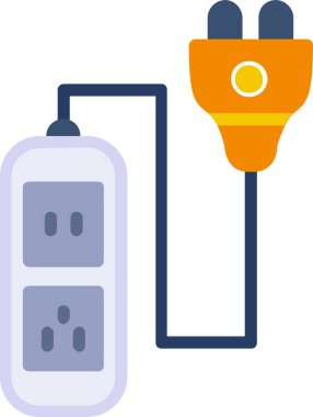 Power Strip Vector Icon Design