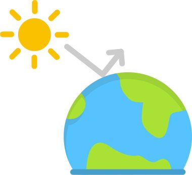 Sera Efekti Vektör Simgesi Tasarımı