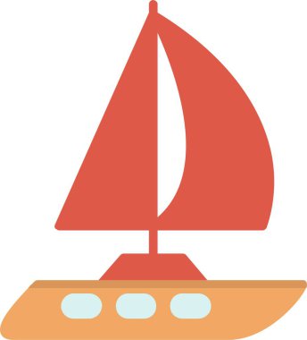 Yacht Vector Icon Design