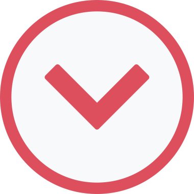 Down Arrow Vector Icon Design