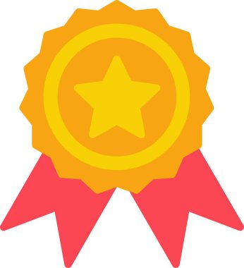 Kaliteli Rozet Vektör Simgesi Tasarımı