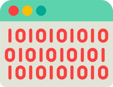 Binary Code Vector Icon Design