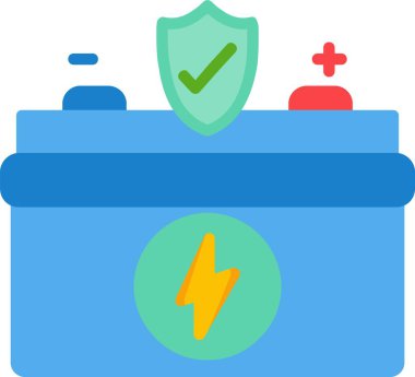 Batarya Hızlandırma Vektör Simgesi Tasarımı