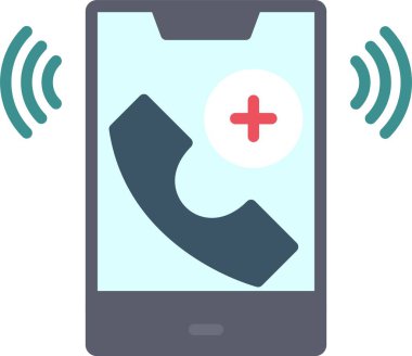 Acil Arama Vektörü Simgesi Tasarımı