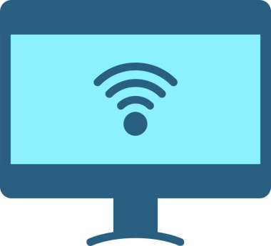 Akıllı Tv Vektör Simgesi Tasarımı