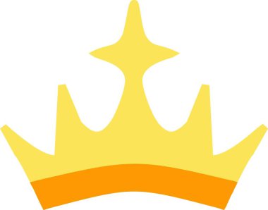 Taç vektör simgesi tasarım