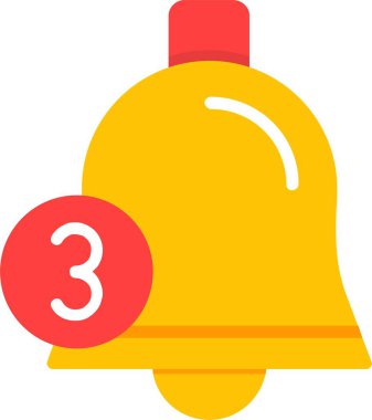 Notification Bell Vector Icon Design