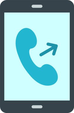 Outgoing Call Vector Icon Design