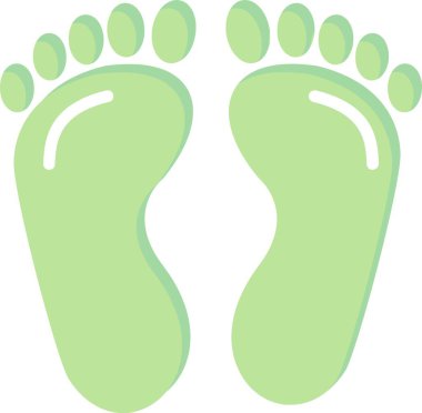 Footprint Vector Icon Design