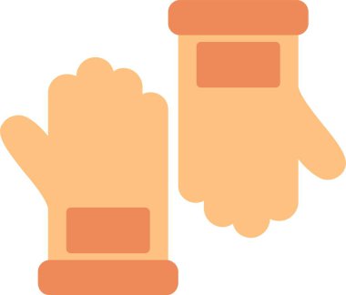 Eldiven Vektör Simgesi Tasarımı