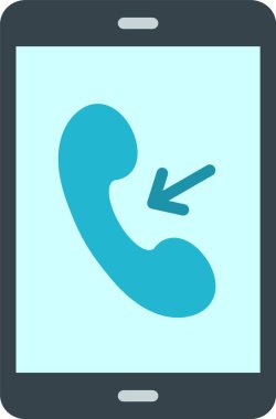 Incoming Call Vector Icon Design