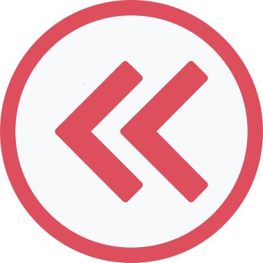 Sol ok vektör simgesi tasarım