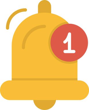 Notification Bell Vector Icon Design