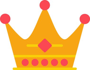 Taç vektör simgesi tasarım