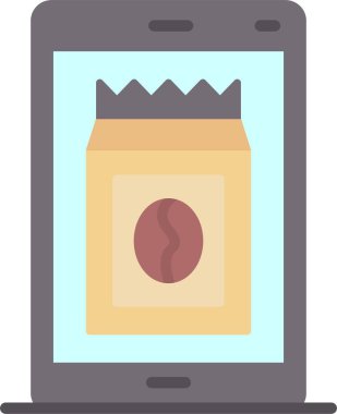 Çevrimiçi Shoping Vektör Simgesi Tasarımı