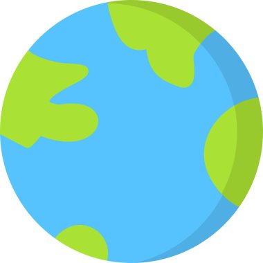 Dünya Vektör Simgesi Tasarımı Gezegeni