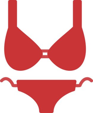 Bikini Vektör Simgesi Tasarımı