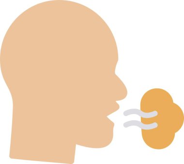 Inhale Vector Icon Design