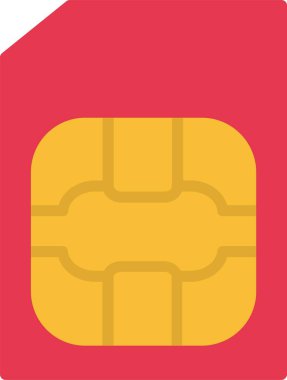 Sim Card Vector Icon Design