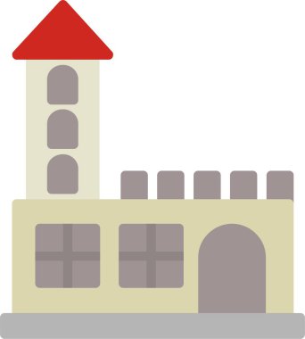 Castle Vektör Simgesi Tasarımı