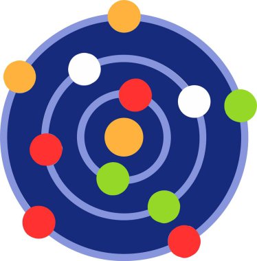 Solar System Vector Icon Design