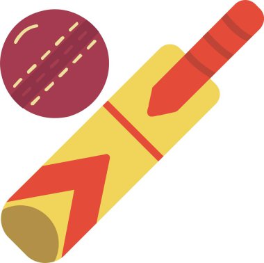 Kriket Vektörü Simgesi Tasarımı