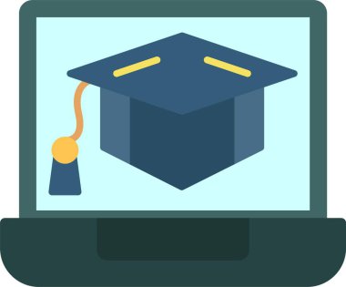 Çevrimiçi Öğrenme Vektörü Simgesi Tasarımı