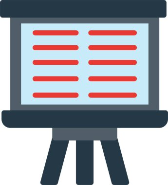 Whiteboard Vector Icon Design