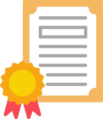 Certificate Vector Icon Design