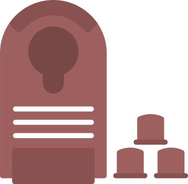 Kahve Kapsülü Vektör Simgesi Tasarımı