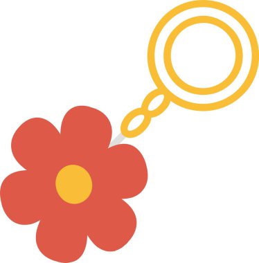 Anahtar Zinciri Vektör Simgesi Tasarımı