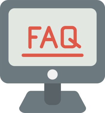 SSS vektör simgesi tasarım