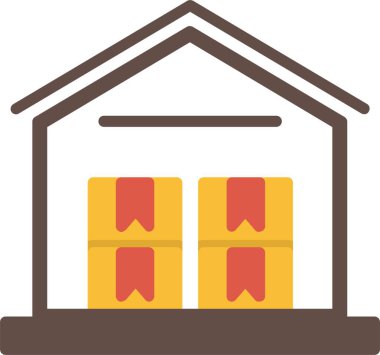 Warehouse Vector Icon Design