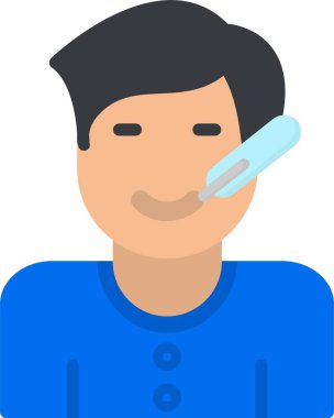 Sick Boy Vector Icon Design