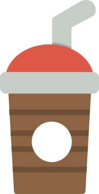 Yumuşak İçecek Vektör Simgesi Tasarımı