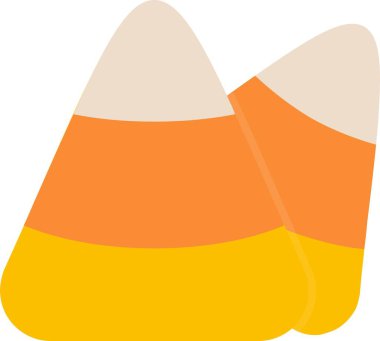 Candy Corn Vektör Simgesi Tasarımı